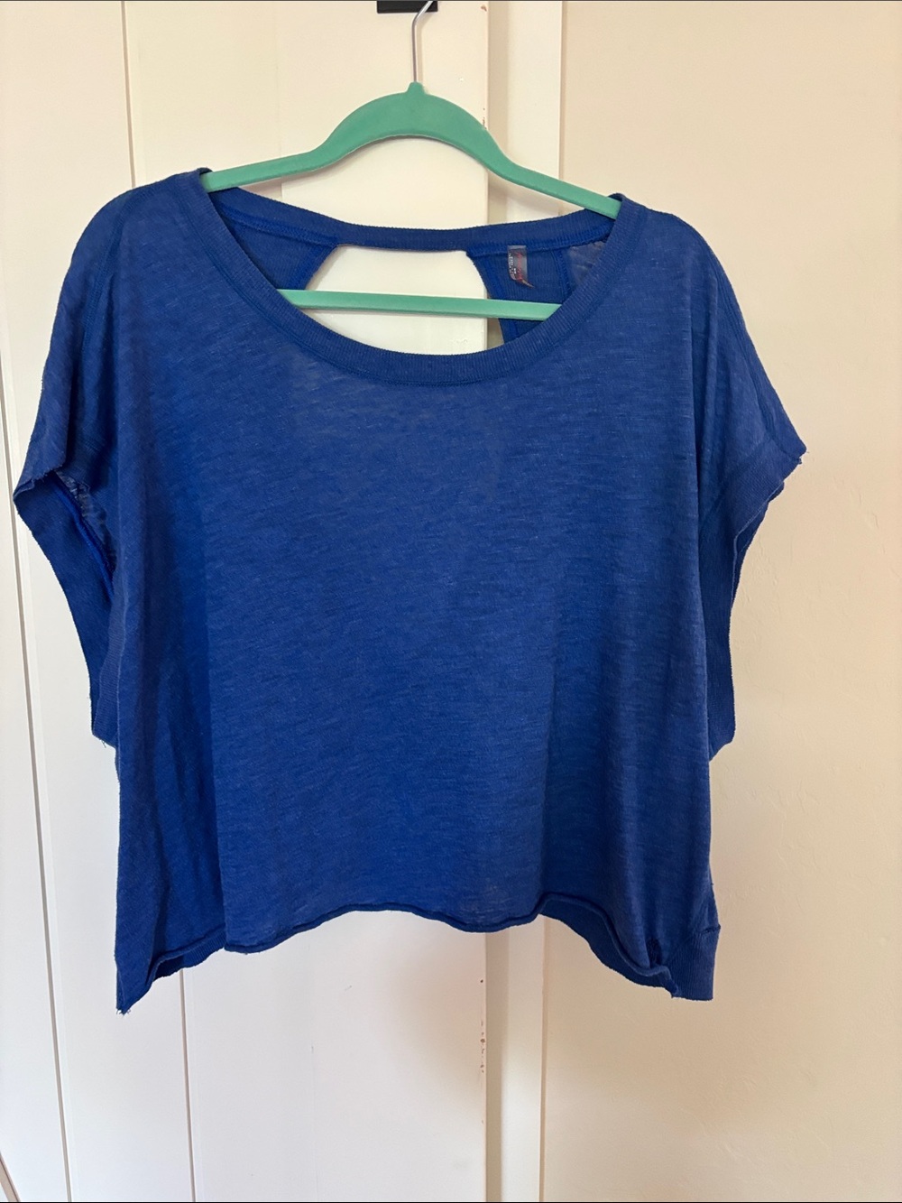 FP Movement My Time Tee by Free People Royal Blue Cropped Boxy Tee